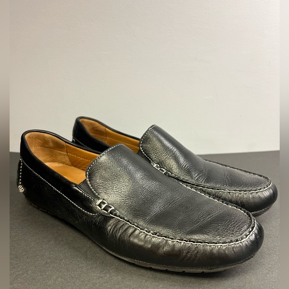 Johnston & Murphy-‎ Sheepskin, Black Slip On- Size: 10-1/2M, Pre-Owned